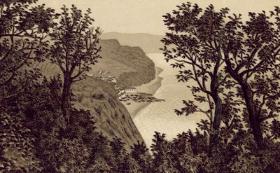 North Devon : Clovelly depuis Hobby Drive - English School