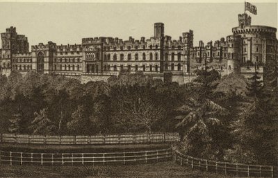 Façade nord, Château de Windsor - English School