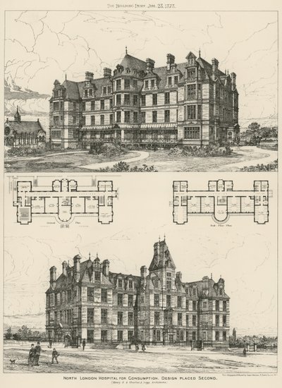Hôpital du Nord de Londres pour la Consommation, deuxième prix de conception - English School