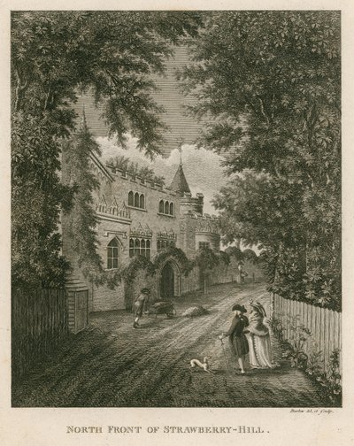 Façade nord de Strawberry Hill, Twickenham, Londres - English School