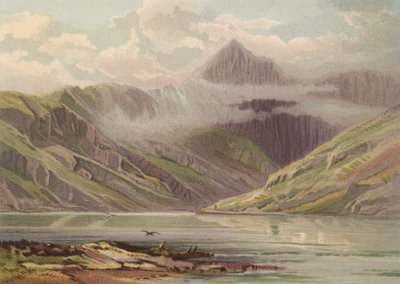Nord du Pays de Galles, Snowdon depuis Llyn Llydaw - English School