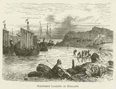 Les Normands débarquant en Angleterre - English School