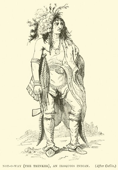 Not-o-way (le penseur), un Indien Iroquois - English School