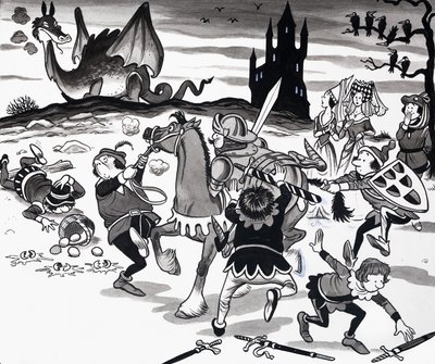 Illustration de comptine - English School