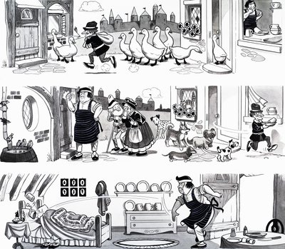 Illustration de comptine - English School