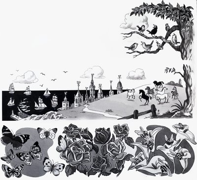 Illustration de comptine - English School