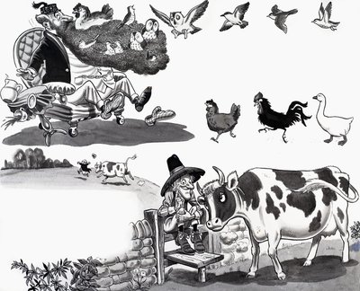 Illustration de comptine - English School
