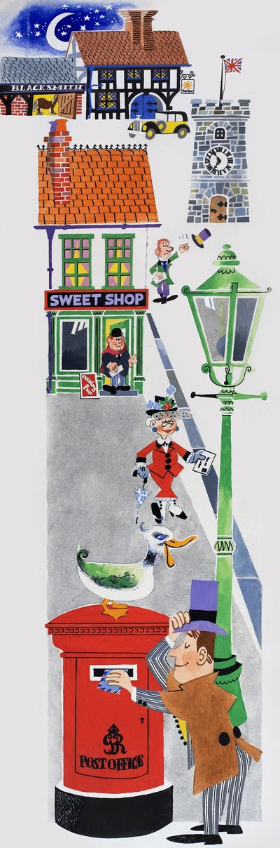 Illustration de comptine - English School