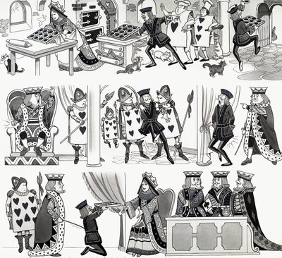Illustration de comptine : Reine de Cœurs - English School