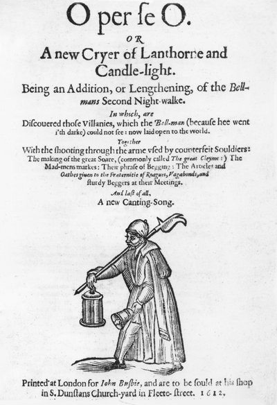 O per se O, ou Un nouveau crieur de lanterne et de chandelle, page de titre d