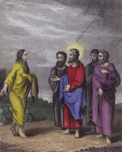 ... Ô vous, guides aveugles des aveugles ... (gravure en couleur) - English School
