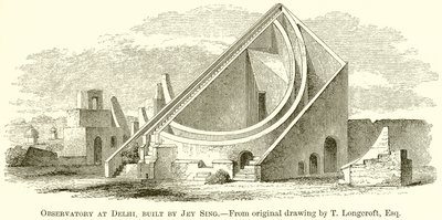 Observatoire à Delhi, construit par Jey Sing - English School