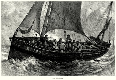 Au large de Boulogne (gravure) - English School