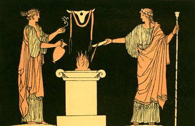Offrandes aux morts - English School