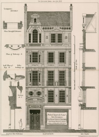 Galeries de Old Bond Street, Old Bond Street, Londres - English School