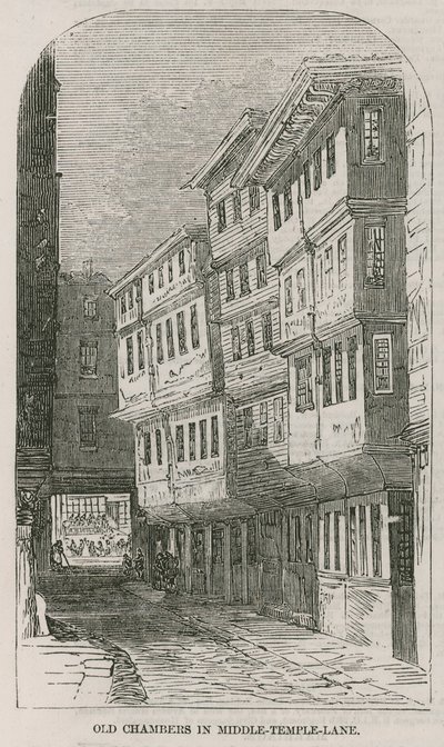 Anciennes chambres dans Middle Temple Lane - English School