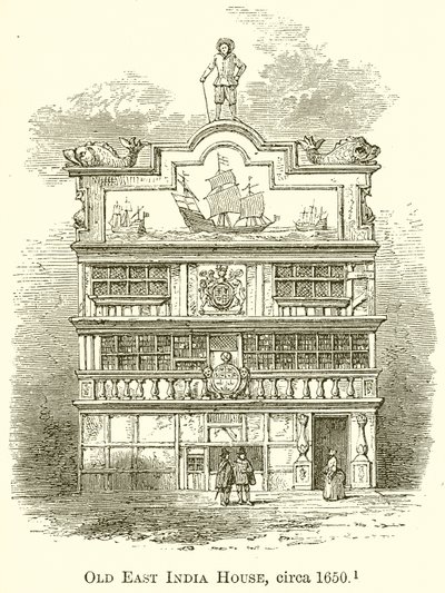 Ancien East India House, vers 1650 - English School