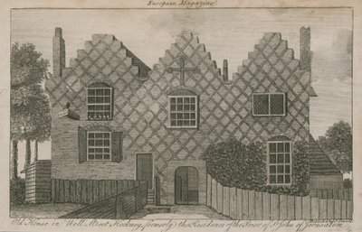 Vieille maison à Well Street, Hackney, anciennement résidence du prieur de Saint-Jean de Jérusalem - English School
