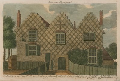 Vieille maison à Well Street, Hackney, anciennement résidence du prieur de Saint-Jean de Jérusalem - English School