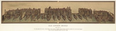 Ancien pont de Londres vers 1600 - English School