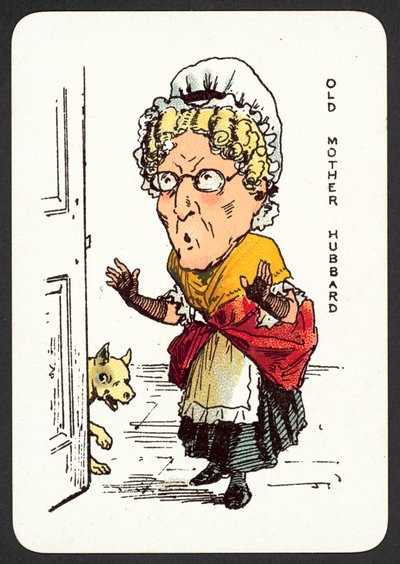 La vieille mère Hubbard (lithographie en couleur) - English School
