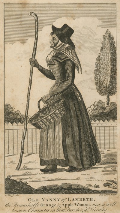 Vieille Nanny de Lambeth, la remarquable marchande d