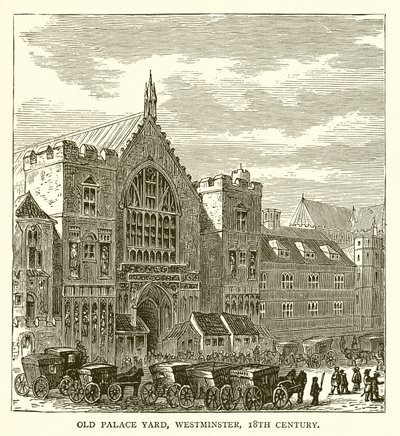 Old Palace Yard, Westminster, XVIIIe siècle - English School