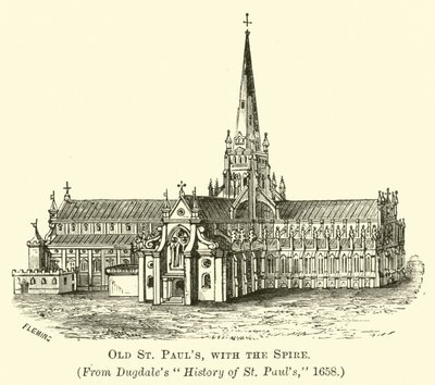 Ancienne cathédrale Saint-Paul avec la flèche - English School