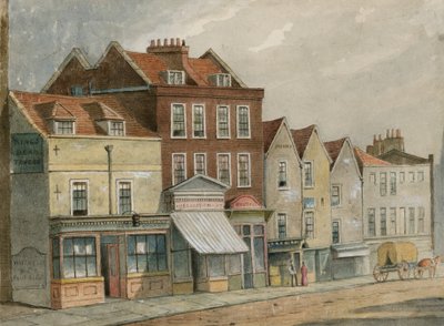 Vieilles maisons dans Upper Street, Islington, en face de l