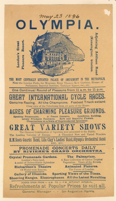 Olympia, Palais des Amusements - English School