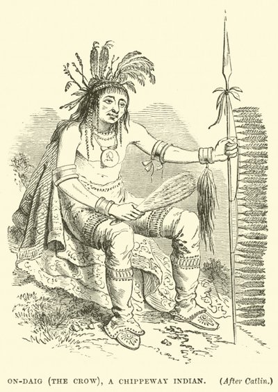 On-Daig (le Corbeau), un Indien Chippeway - English School
