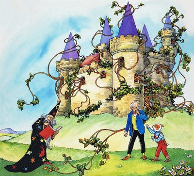 Château envahi par la végétation - English School