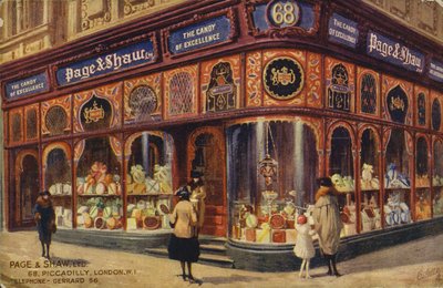 Page & Shaw Ltd, 68, Piccadilly, Londres WI - English School