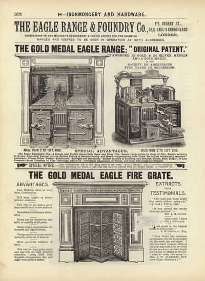 Page du Compendium des architectes, géomètres et ingénieurs 1892 - English School