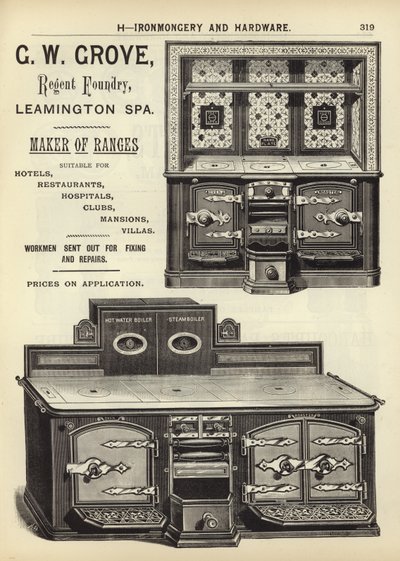 Page du Compendium des architectes, géomètres et ingénieurs 1892 - English School