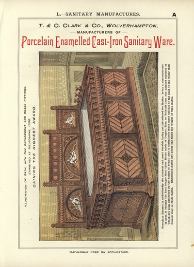 Page du Compendium des architectes, géomètres et ingénieurs 1892 - English School