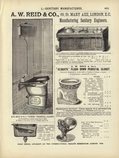 Page du Compendium des architectes, géomètres et ingénieurs 1892 - English School