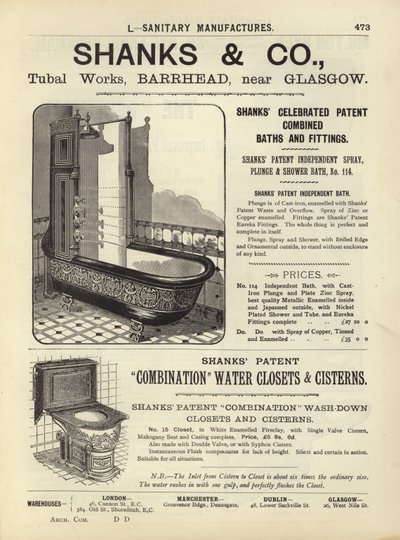 Page du Compendium des architectes, géomètres et ingénieurs 1892 - English School