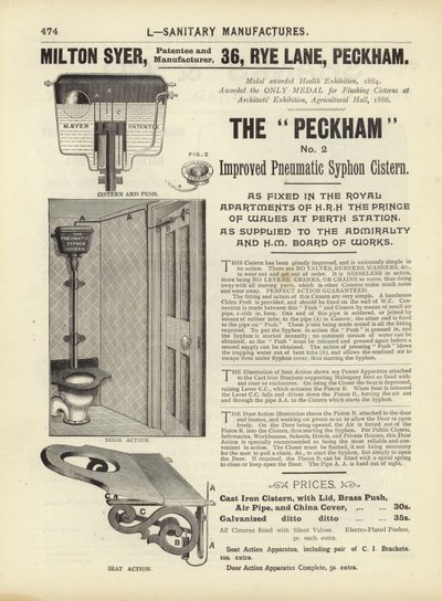 Page du Compendium des architectes, géomètres et ingénieurs 1892 - English School