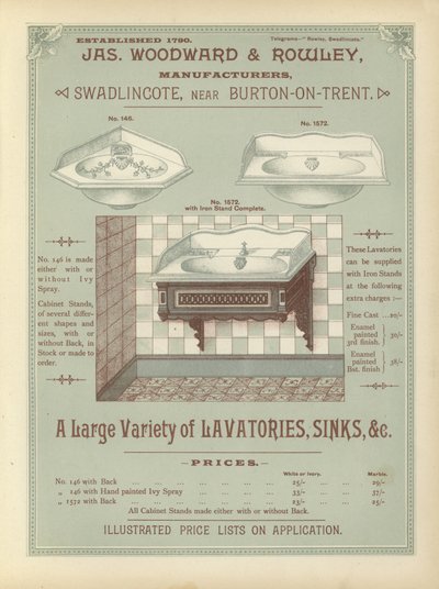 Page du Compendium des architectes, géomètres et ingénieurs 1892 - English School