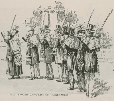 Procession des palmes - Fête des Tabernacles - English School