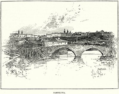 Pampeluna (gravure) - English School