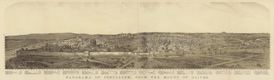 Panorama de Jérusalem depuis le mont des Oliviers - English School