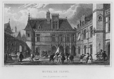 Paris, Hôtel de Cluny, au quinzième siècle - English School