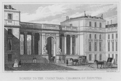 Paris, écran de la cour, Chambre des Députés - English School