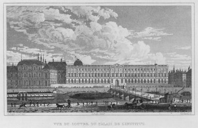 Paris, vue du Louvre, du Palais de l