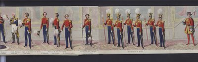 Partie du panorama du mariage de la reine Victoria, vers 1840 - English School