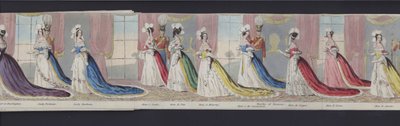 Partie du panorama du mariage de la reine Victoria, vers 1840 - English School