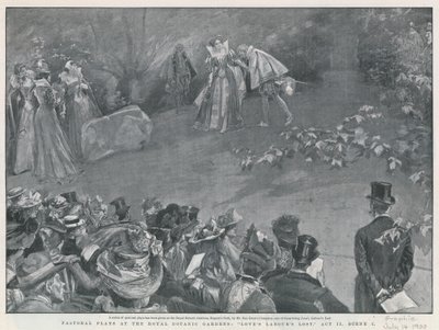 Pièces pastorales aux Royal Botanic Gardens, Peines d