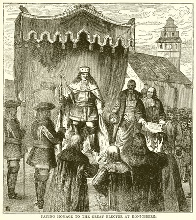 Rendre hommage au Grand Électeur à Königsberg - English School